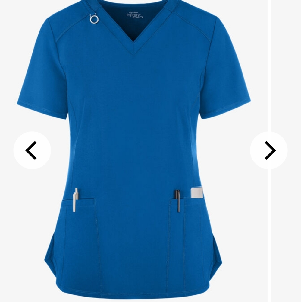 ROYAL BLUE Infinity Scrub Top